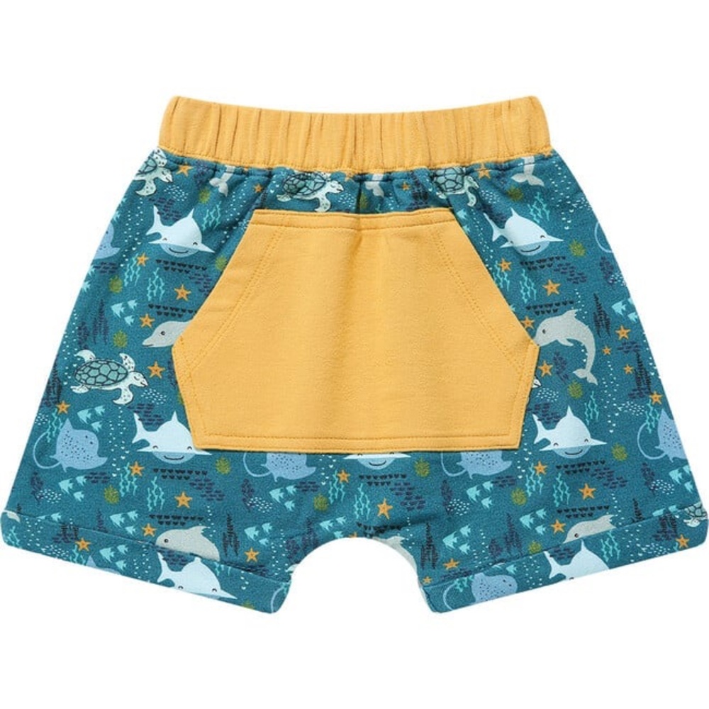 EMERSON & FRIENDS Baby Boy Ocean Friends Bamboo Shorts 3-6m NWT NEW Summer Comfy